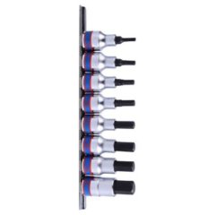 King Tony - Socket Set 3/8" Hex 3-12mm Rail - 3 Pack