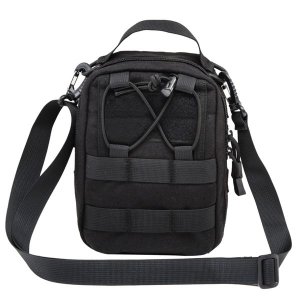 Portable Outdoor Tactical Molle Pouch Utility EDC Tool Waist Pack - Black