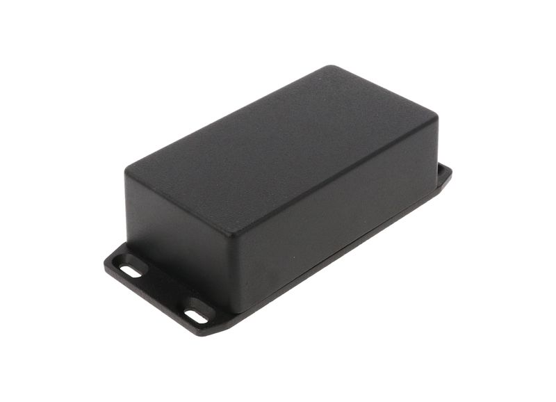 1590N1FLBK Diecast Aluminium Black Flanged Enclosure 121x66x40mm IP54