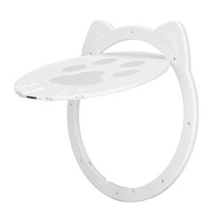 4 Way Locking Cute Cat Paw Shape Pet Screen Door for Small Dog &amp; Cat