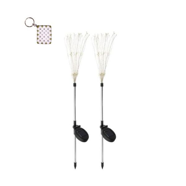 FA-LC34C-120 Solar Powered Starburst Stake Light And A Keyholder