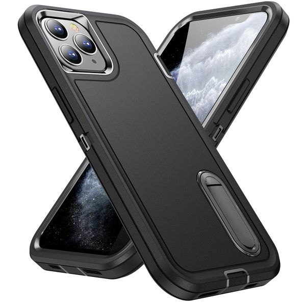 Phone Case Compatible With iPhone 11 Pro 3 In 1 Kickstand Cover
