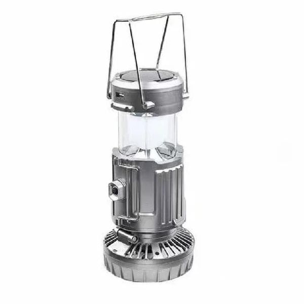 Outdoor USB Rechargeable Solar LED Tent Hiking Lamp Lanterns Fan