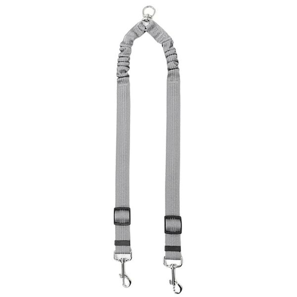 Double Dog Lead Splitter - No-Tangle Bungee Coupler with 360 Swivel