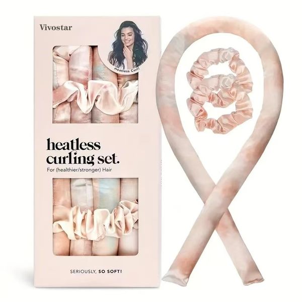 Heatless Curling Set for No-Heat Soft Curls - Heatless Curls Overnight