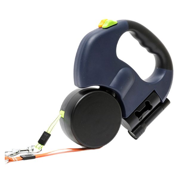 3M Double Retractable Dog Lead with LED Light and Non-Slip Handle Dog Lead