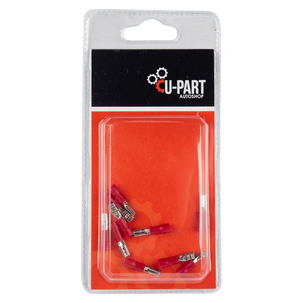 Terminal Red Female Push On - 0.5mm-2mm x 2.8mm- Bulk Pack of 12