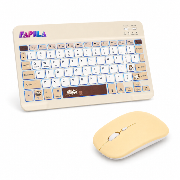 FAPULA 7-Colour Backlit Wireless Keyboard &amp; Mouse Combo