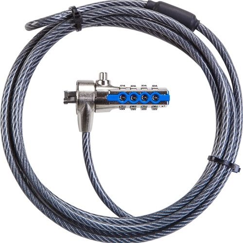 Targus Notebook Security Cable Lock - Fits older notebooks with T-Bar Slot