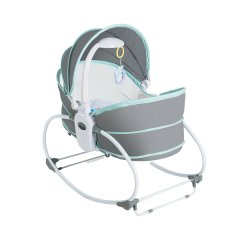 Upbeat 5 in 1 Baby Rocker Crib Travel Bassinet