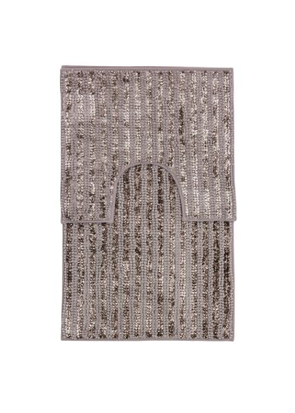 2-Piece Viscose Stripe Bath Mat Set