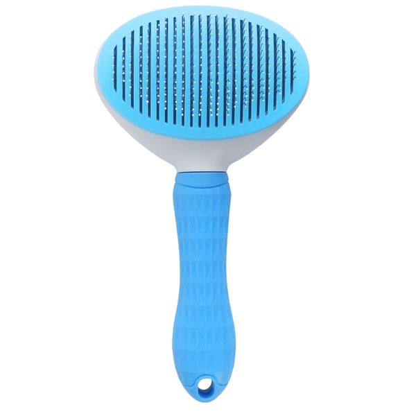 Pet Grooming Brush - Self-Cleaning Deshedding Comb For Dogs And Cats