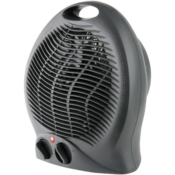 Heater Floor Fan Plastic White 2Heat Settings 2000W "Swiss