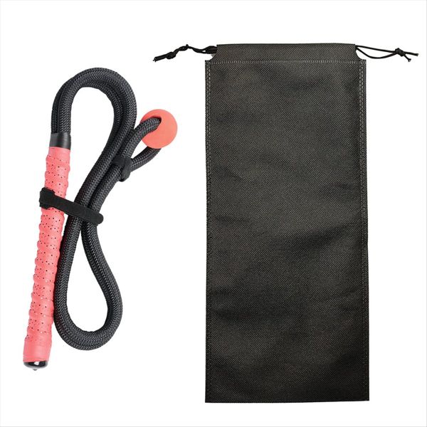 Golf Swing Rope Training Aid Fitness Equipment with Eva Ball Red