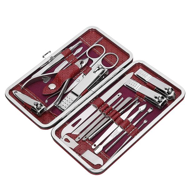 Volamor - 19 PCS Nail Clippers Set Stainless Steel Nail Scissor Cutter