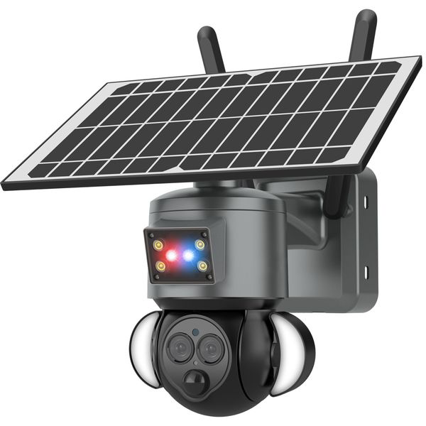 HiMost HiSC19 6MP Dual Lens 12x Zoom Solar Power Wifi PTZ Security Camera