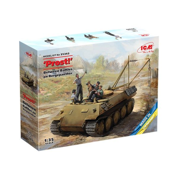 ICM 35343 1/35 Prost - Between Battles German Tankmen W/Bergepanther