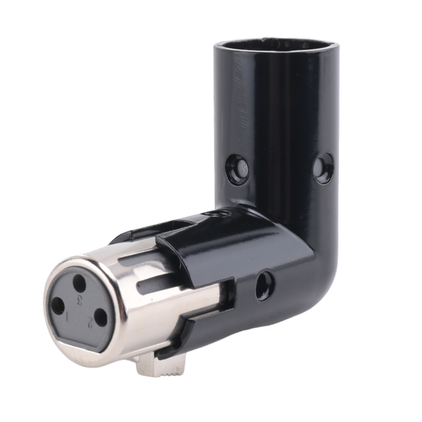 1Pc Rotatable Xlr Angle Adapter Dual Male &amp; Female L-Shaped Connector