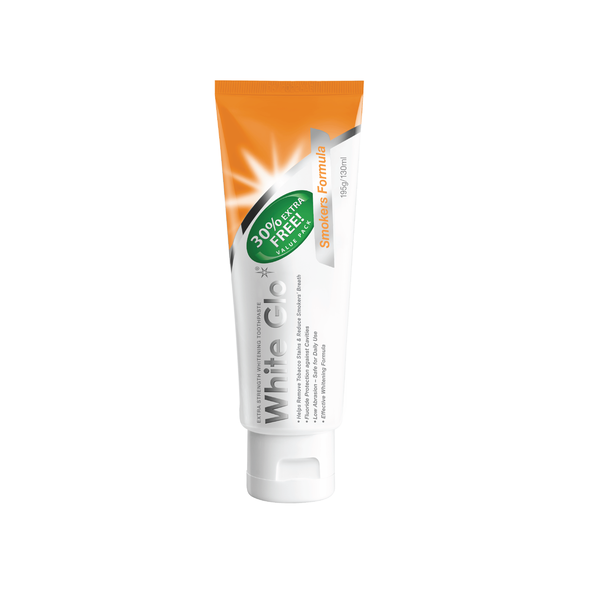 White Glo Whitening Toothpaste Smokers Formula 100ml+30ml Free