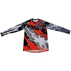 Soft Polyester MTB/BMX Jerseys - Orange &amp; Black