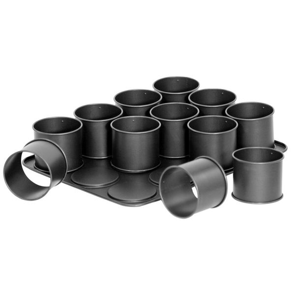 Zenker Special Creative 12 Cup Mini Flans Baking Moulds on Tray 38x30.5cm