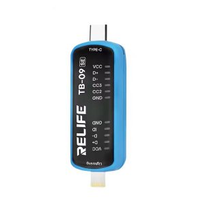 RELIFE TB-09 SE Phone Charging Port Tester Dual Plug Lightning and Type C