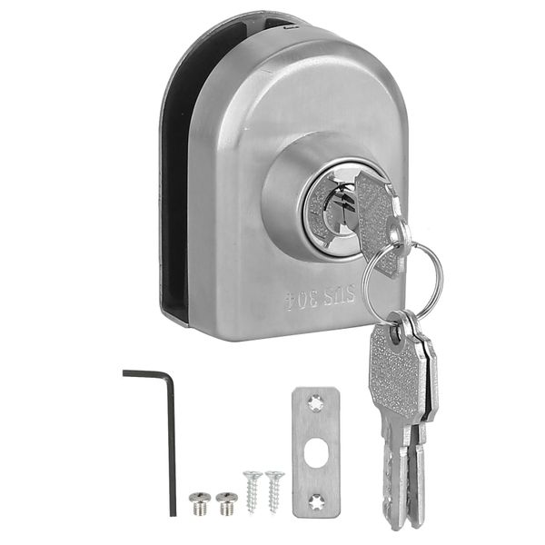 Anti-theft stainless glass door lock