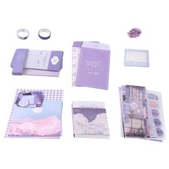 Aesthetic Scrapbook Kit(348Pcs) Junk Journal Kit With Stationery(B)