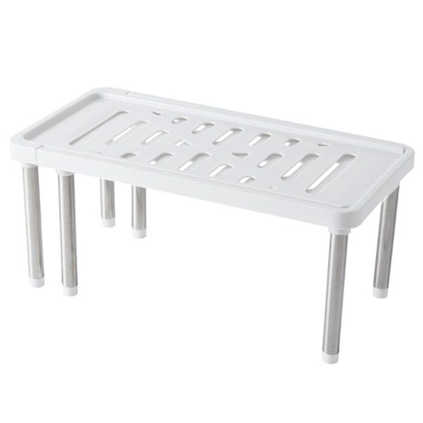 Multifunctional Telescopic Shoe Rack Stainless Steel Shelf Under Sink Cabin