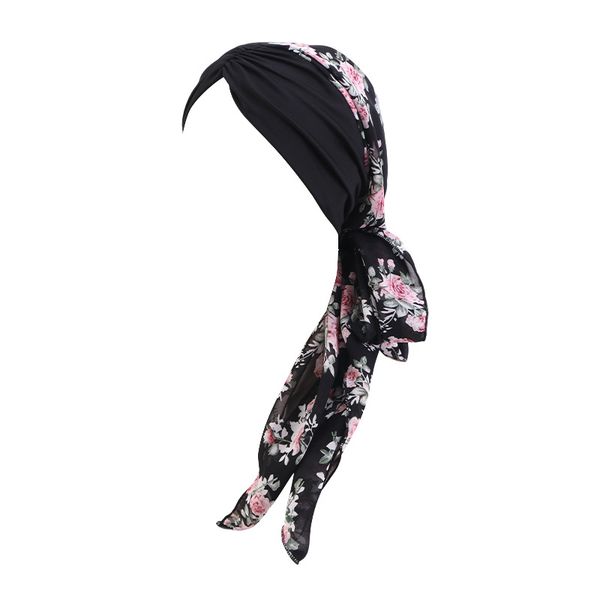 Elegant Floral &amp; Print Turban Scarf - Modest Fashion Head Wrap for Women