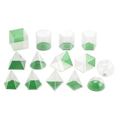 EDX Education Geometric Volume Set 8cm - 14 Pieces
