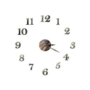 Wall Clock - Engraved Hardwood - AnySize Clock Mono