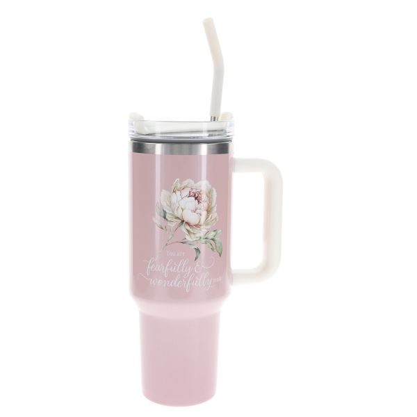Large Stainless Steel Travel Mug - You Are Fearfully and Wonderfully Made