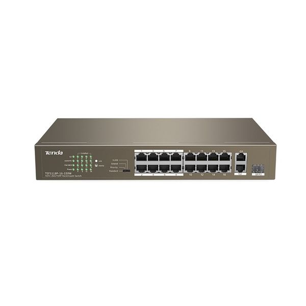 Tenda Switch 16-Port Ether 1P Gig 8P Poe