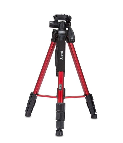 Jmary Professional Aluminium Tripod - KP-2264 - 174cm - Red