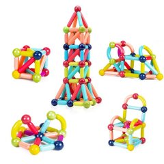 Magnetic Building Sticks Blocks Kids Toys Fun &amp; Educational Montessori Toys