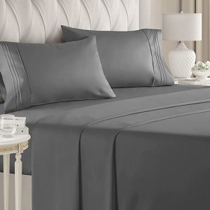4 Piece Fitted Flat Sheet.