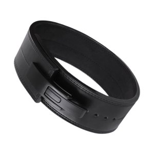 Black Lever Belt Weightlifting Powerlifting 13mm Cowhide - Heavy Duty