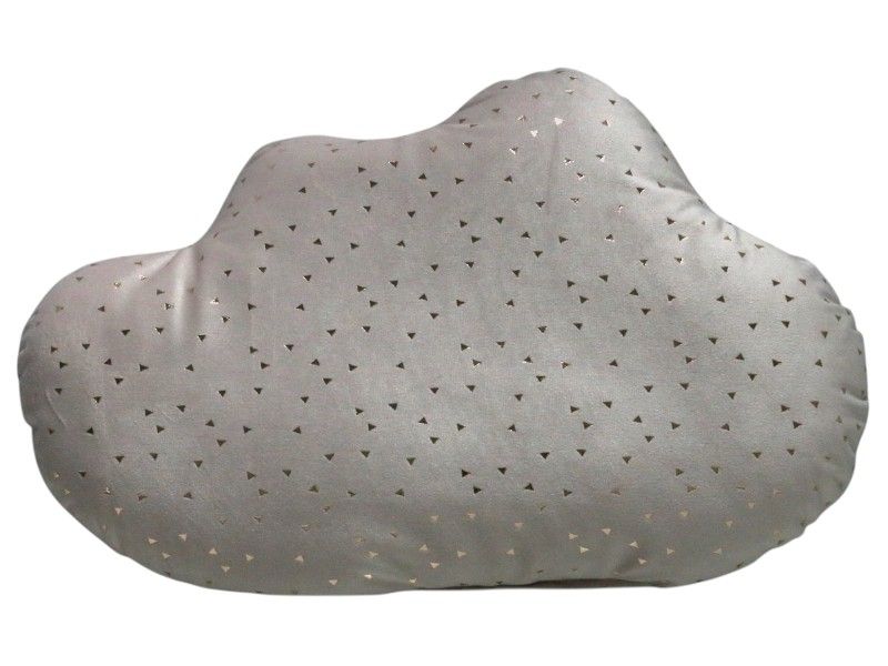 Pink Cloud Throw Pillow with Gold Foil 40x40cm