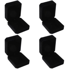 S &amp; C - Black Velvet Necklace Box - Pack of 4