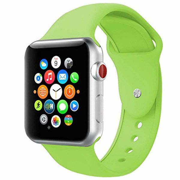TechByte Silicone Strap for Apple Watch - 38/40/41mm - Green