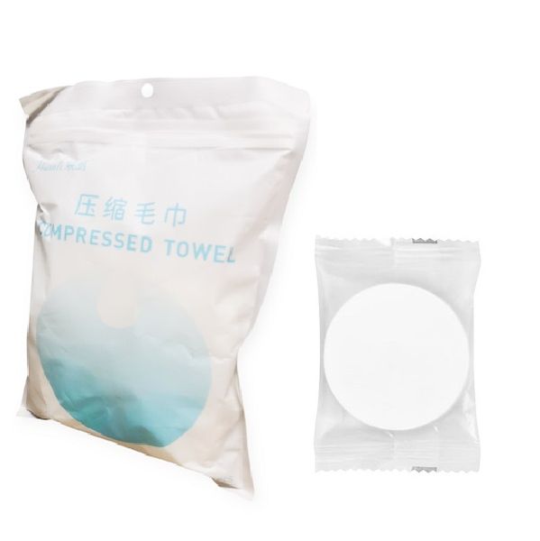 Thickened Pearl Pattern Compressed Face Towel