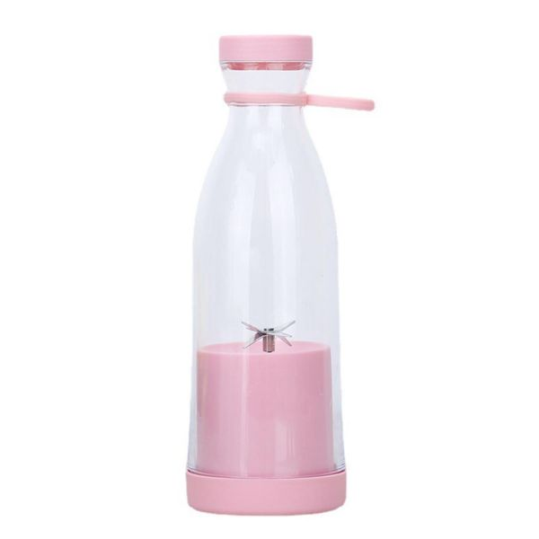 Compact MIni Juicer Blender Portable Fruit Grinder for cycling, hiking-Pink