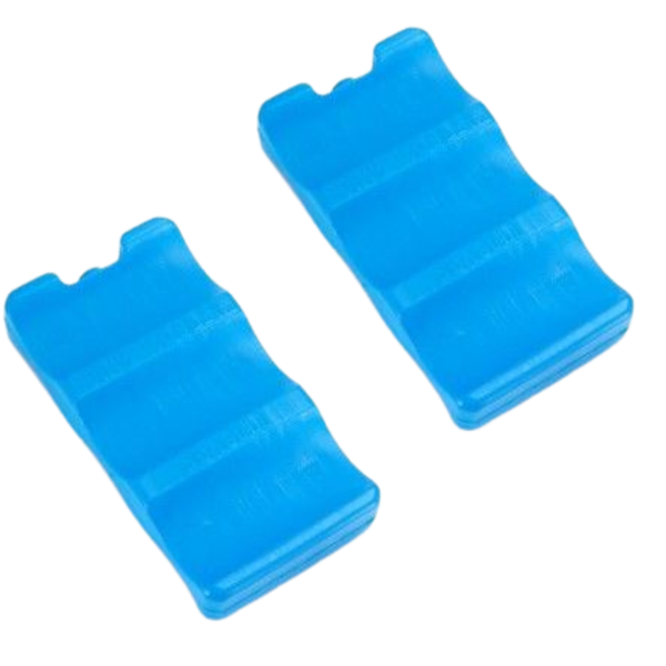 SourceDirect - Blue Solid Curvy Cooler Ice Brick - (Pack of 3)