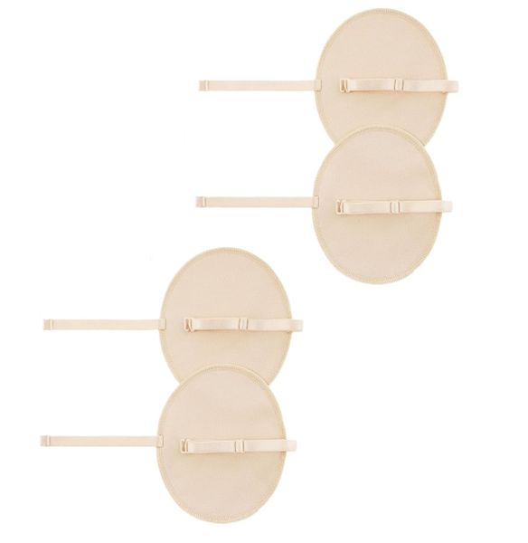 2 Pairs Reusable Breathable Underarm Sweat Pads - Nude Invisible Protection