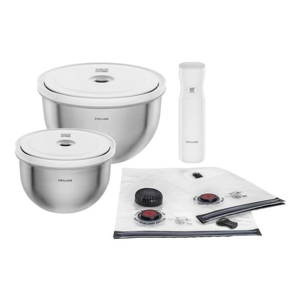 Zwilling Fresh and Save Bowls Stainless steel Vacuum Starter Set 9Pcs