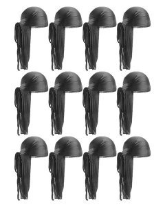 Durag Silky 12 Pieces Black