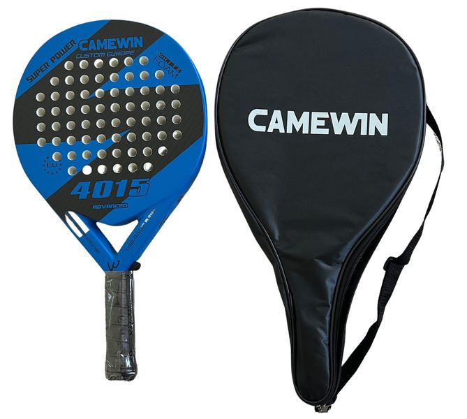 Camewin Carbon Fibre Padel/POP Tennis/ Paddle Tennis Racket with Carry Bag