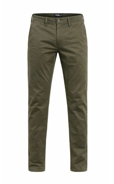 Kamopies Men's Relaxed Fit Chino Pants Cotton Spandex Olive Casual Trousers