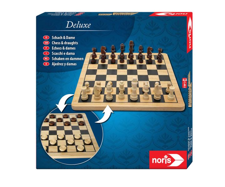 Deluxe Wooden Chess &amp; Checkers